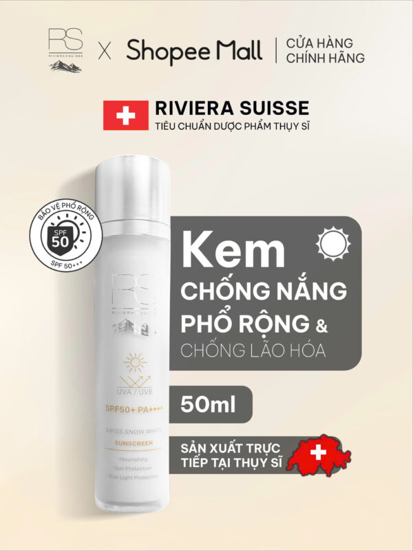 Kem Chống Nắng Swiss Snow White Sunscreen SPF50+ PA++++
